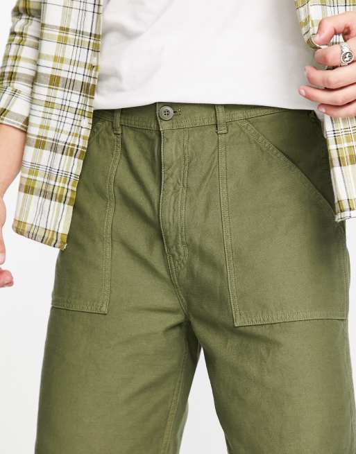 Stan Ray Fat shorts in khaki, 2 of 4