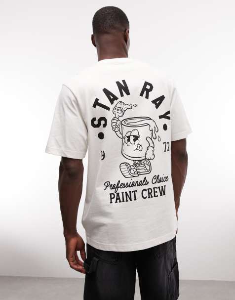 Stan Ray graphic short sleeve t-shirt with back graphic in white