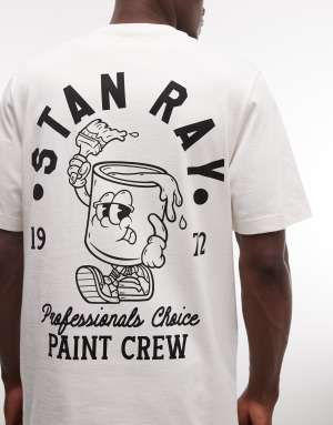 Stan Ray graphic short sleeve t-shirt with back graphic in white