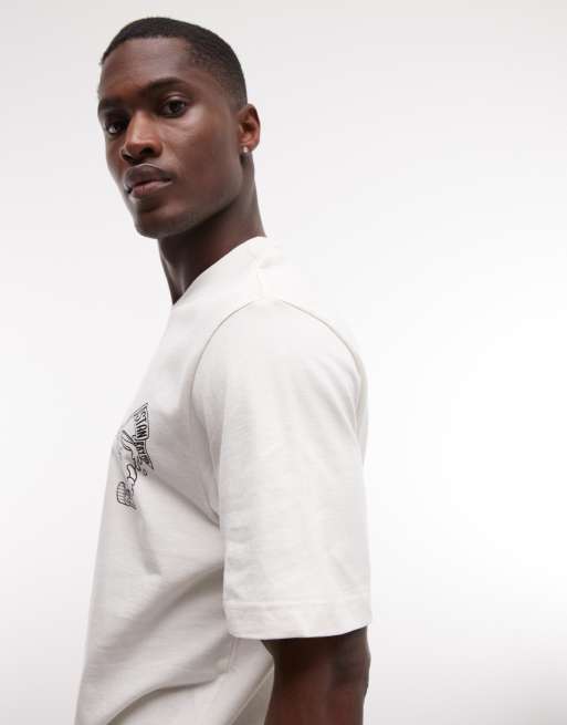 Stan Ray graphic short sleeve t-shirt with back graphic in white, 4 of 5
