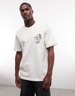 Stan Ray graphic short sleeve t-shirt with back graphic in white