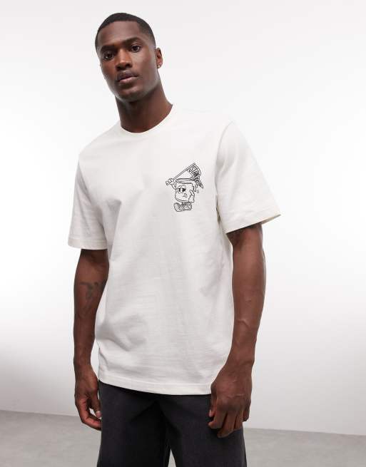 Stan Ray graphic short sleeve t-shirt with back graphic in white, 5 of 5