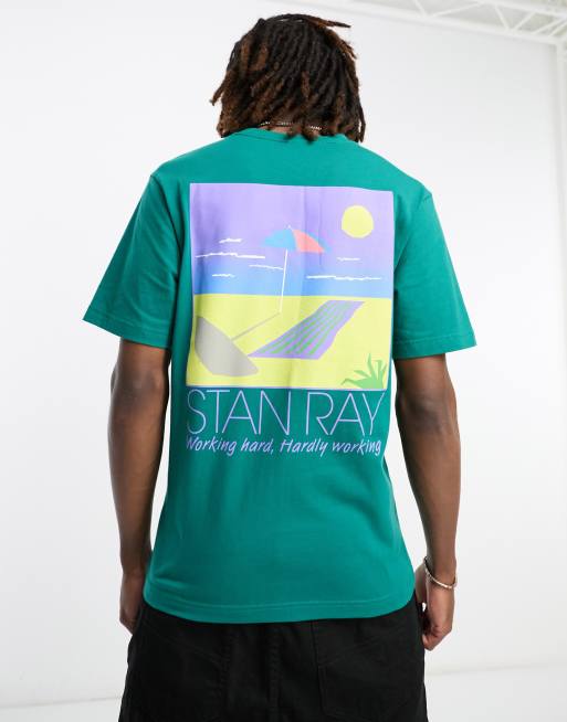 Stan Ray - Hardly Working - Grøn T-shirt, 3 af 4