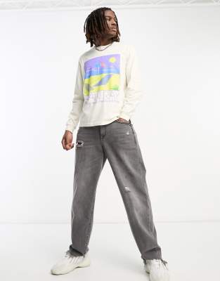 Stan Ray Stan Ray hardly working long sleeve top in off white