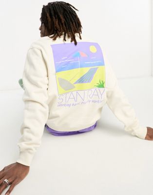 Stan Ray hardly working sweat in off white - ASOS Price Checker