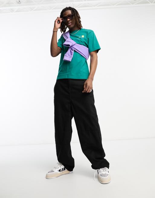 Stan Ray hardly working t-shirt in green, 4 of 4