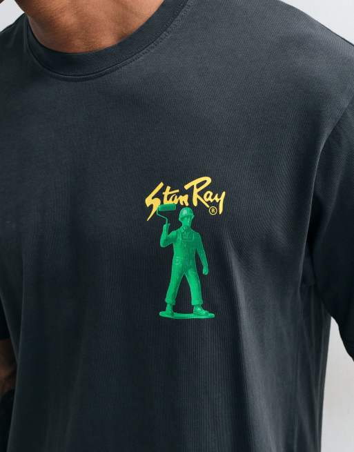 Stan Ray harmony t-shirt in washed black, 4 of 5