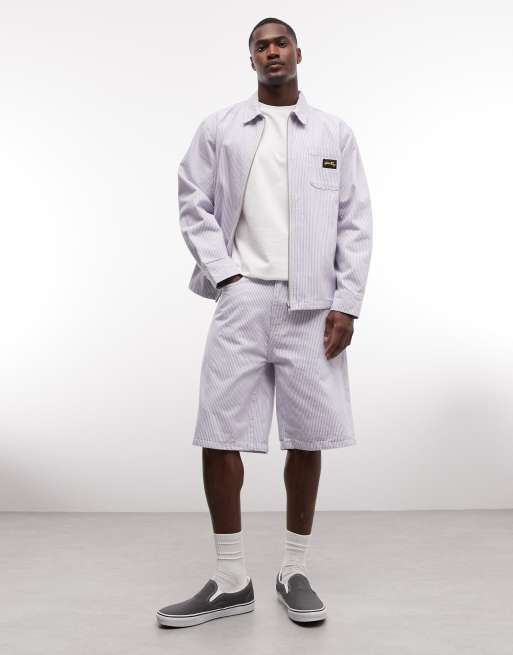 Stan Ray - Hickory - Multifarvede shorts med afslappet pasform og striber - Del af sæt, 2 af 5