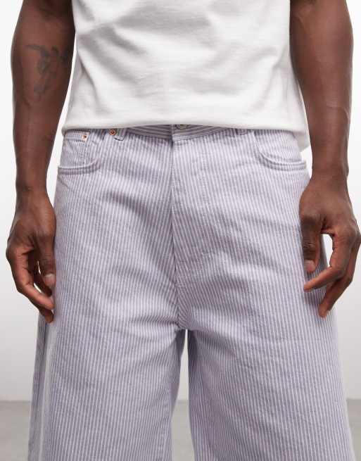 Stan Ray - Hickory - Multifarvede shorts med afslappet pasform og striber - Del af sæt, 4 af 5