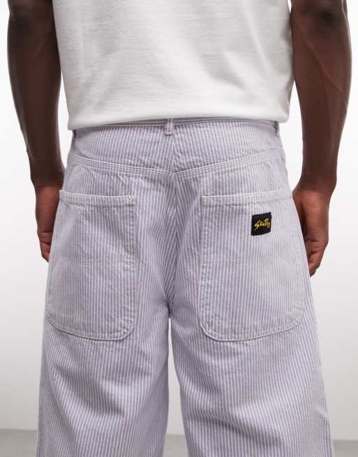 Stan Ray - Hickory - Multifarvede shorts med afslappet pasform og striber - Del af sæt, 5 af 5