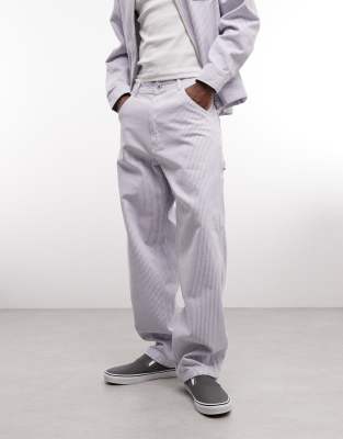 Stan Ray Hickory Stripe Denim Relaxed Fit Jeans Co-ord In Multi