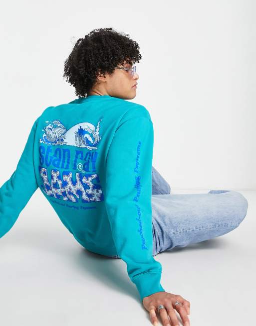 Stan Ray jams backprint sweatshirt in teal