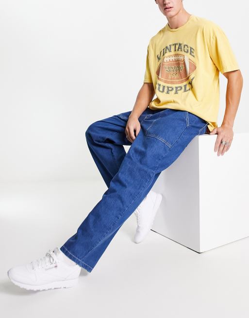 Stan Ray – Jungle – Baggy-Jeans in Blau