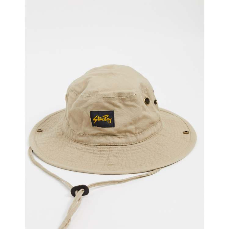 90s Streetwear Distressed Blank Bucket Boonie Hat Cap Beige Cotton L/XL,  Vintage Fishing Bucket Hat, 1990s Boonie Hat, 1990s Jungle Hat Cap