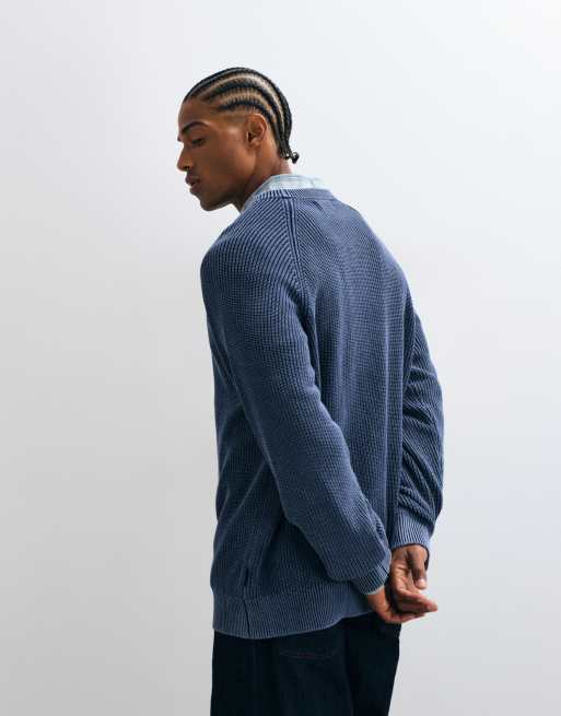 Stan Ray kniited overdyed jumper in navy, 5 of 5
