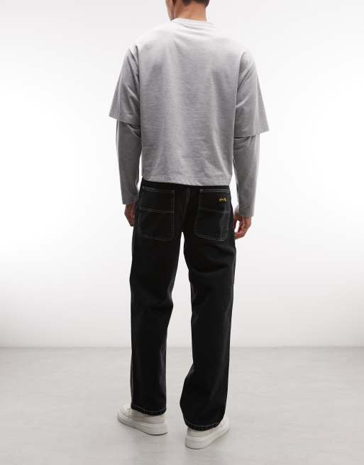 Stan Ray – Locker geschnittene Jeans in Schwarz, 2 von 5