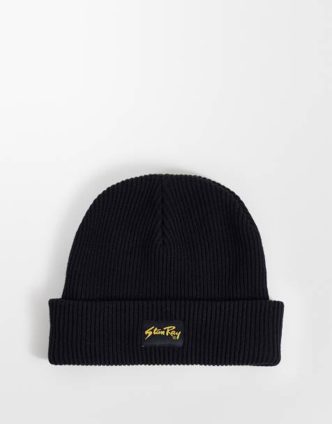 Stan Ray logo beanie in black - view 1