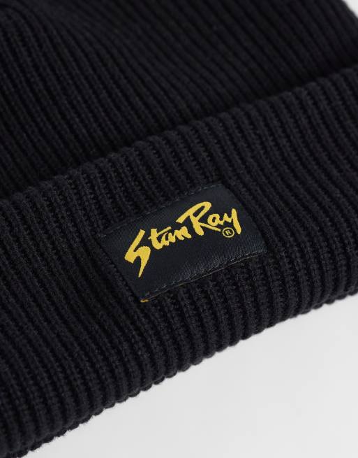 Stan Ray logo beanie in black, 2 of 3