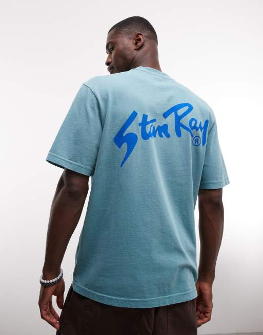 Stan Ray logo short sleeve t-shirt with back print in blue, 2 of 5
