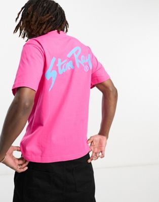 Stan Ray logo t-shirt in pink