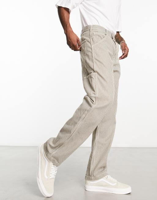 Everyday Pant - Vintage Floral Stripe Twill