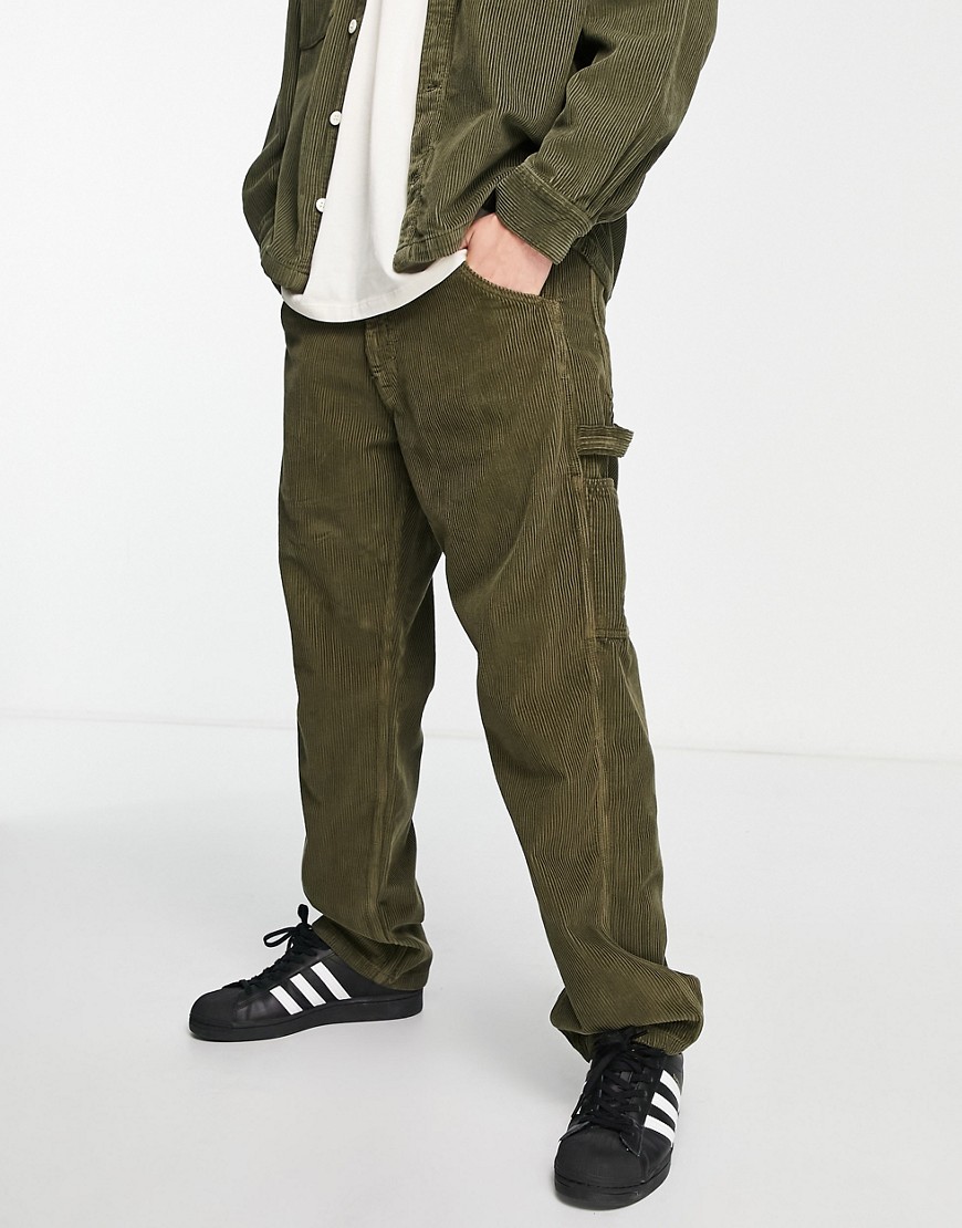 Stan Ray OG painter corduroy trousers in khaki-Green