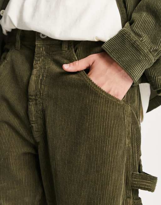 CORDUROY TROUSERS - Khaki