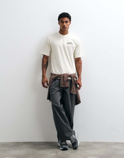 Stan Ray old time service t-shirt in natural, 2 of 5