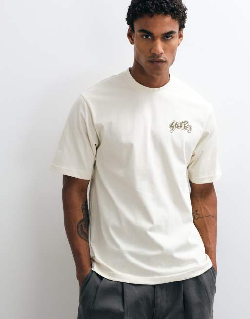 Stan Ray old time service t-shirt in natural, 3 of 5