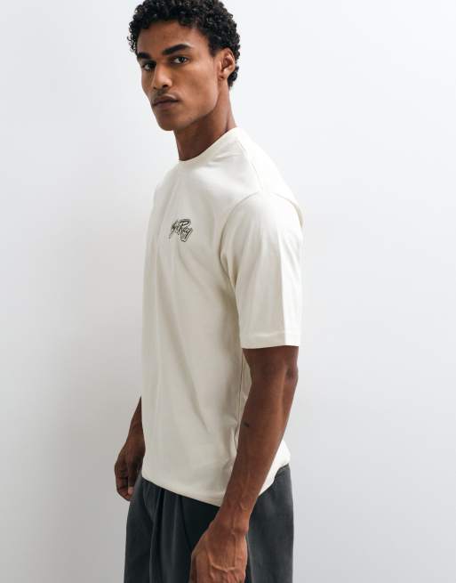 Stan Ray old time service t-shirt in natural, 4 of 5