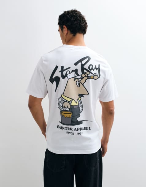 Stan Ray painter apparel t-shirt in white - view 1