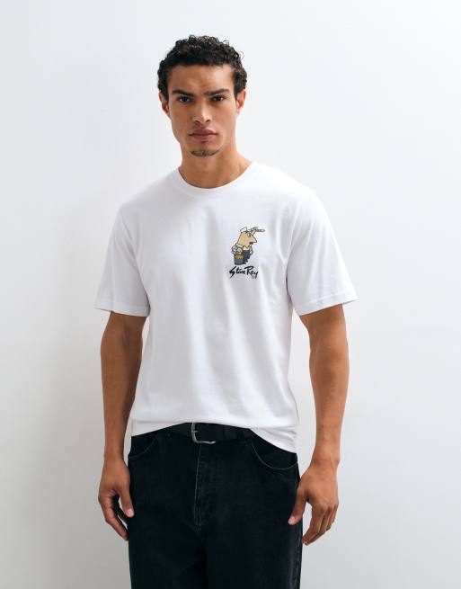 Stan Ray painter apparel t-shirt in white, 2 of 5