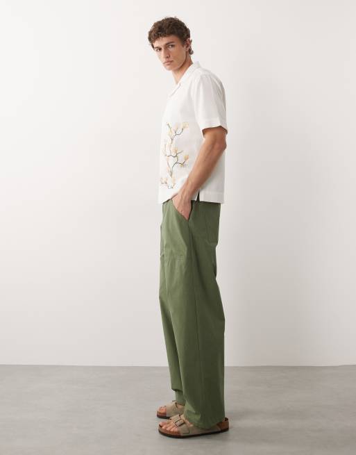 Stan Ray - Pantalon baggy à taille élastique - Kaki, 3 de 9