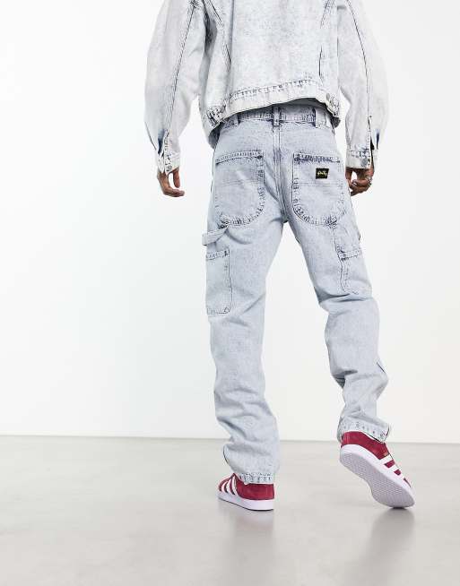 Stan Ray - Pantalon style peintre années 80 - Bleu délavé style années 90, 4 de 4