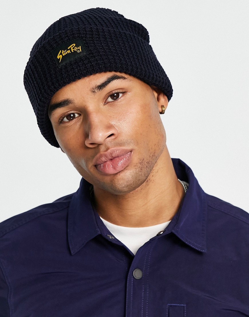 Stan Ray Patch Beanie In Navy