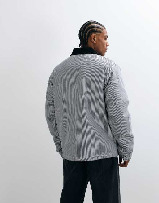 Stan Ray Pro lined chore jacket in hicktory stripe, 4 of 5