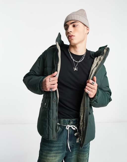 Stan Ray puffer jacket in khaki