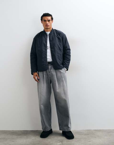 Stan Ray quilted chore jacket in black - view 1
