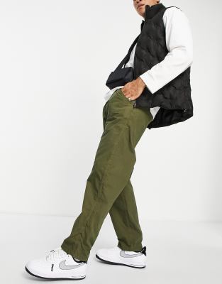 Stan Ray rec elasticated trousers in olive poplin - ASOS Price Checker