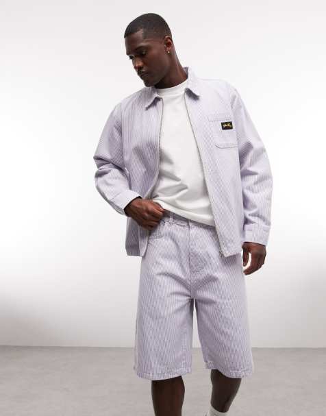 Stan Ray - Ruimvallende short met hickory-strepen in multi, deel van co-ord set - view 1
