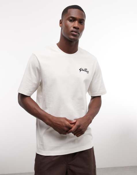 Stan Ray script logo short sleeve T-shirt in white - view 1