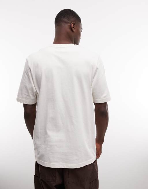 Stan Ray script logo short sleeve T-shirt in white, 5 of 5