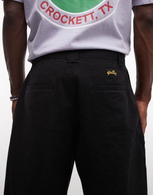 Stan Ray - Sorte chinoshorts i afslappet pasform, 5 af 5