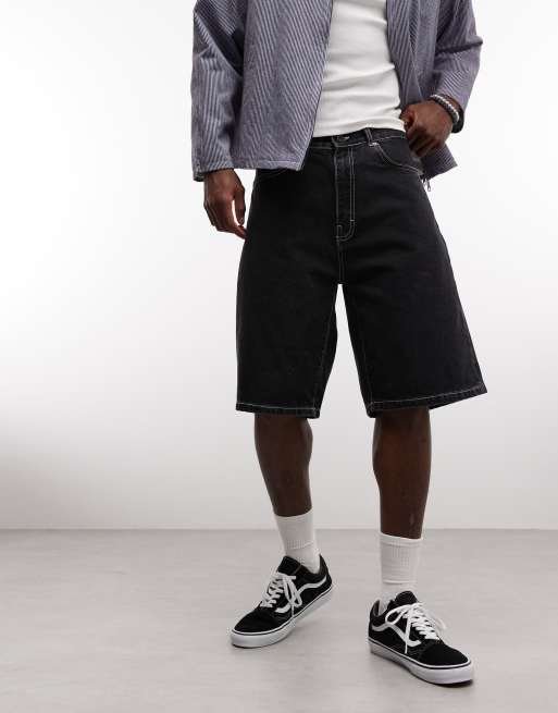 Stan Ray - Sorte denimshorts i afslappet pasform, 2 af 5