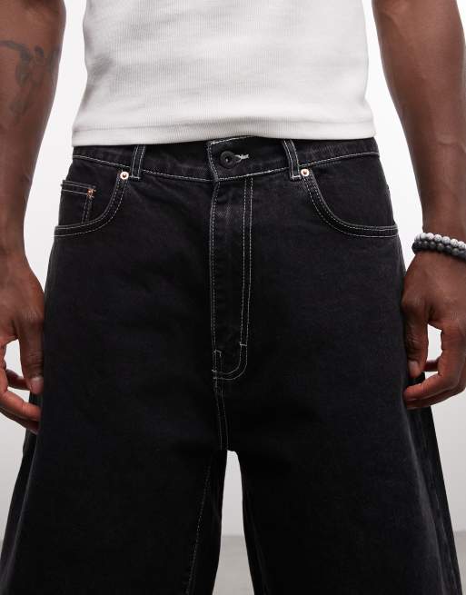 Stan Ray - Sorte denimshorts i afslappet pasform, 4 af 5