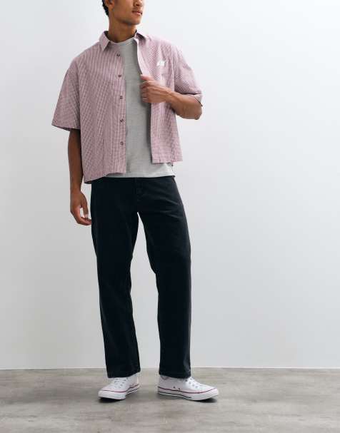 Stan Ray standard 5 straight leg jeans in stonewash black - view 1