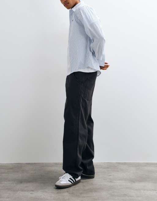 Stan Ray straight leg garage trousers in black, 4 of 5
