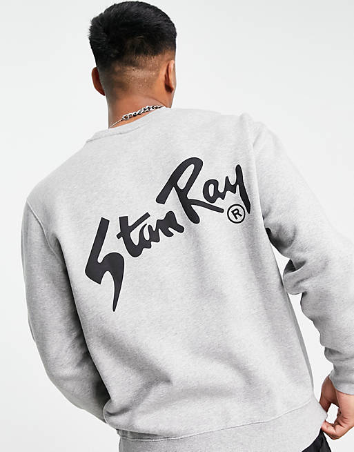 Stan Ray sweatshirt with back logo print in grey