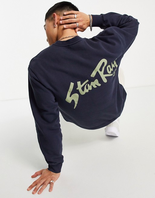 Stan Ray sweatshirt with print in navy