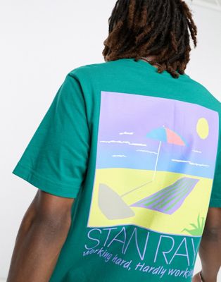 Stan Ray hardly working t-shirt in green - ASOS Price Checker